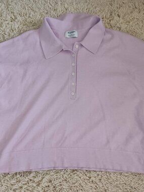 Old Navy Soft Sweater Womens XL Lavender Collared Pullover Knit Top Casual